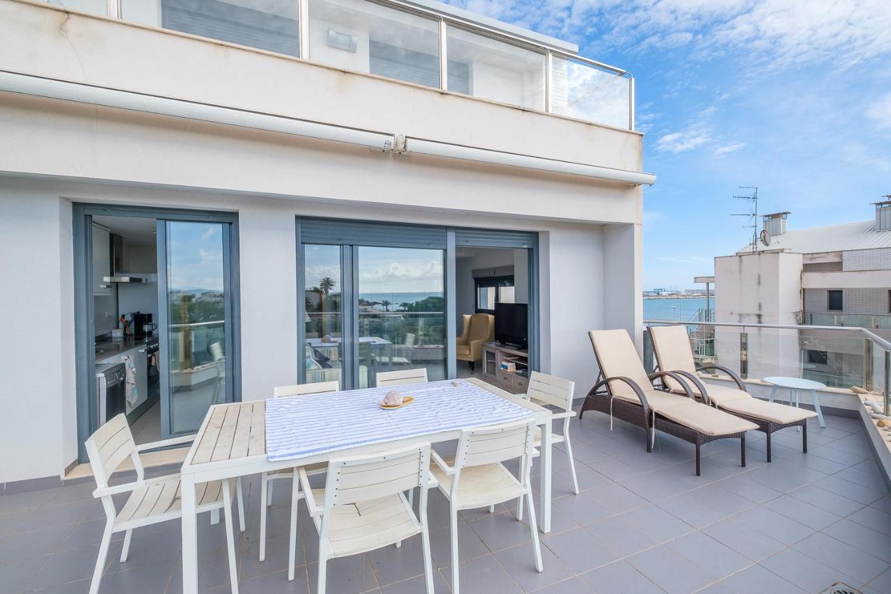 Atico-Duplex Geniales Vistas Al Mar Lägenhet Vinarós Exteriör bild